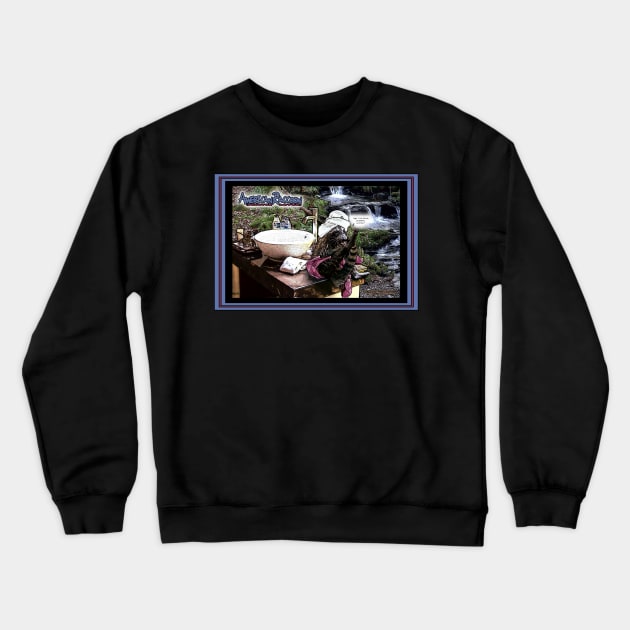 American Raccoon Crewneck Sweatshirt by ImpArtbyTorg